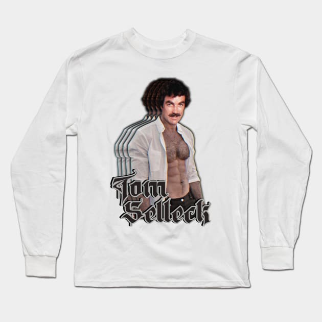 Sexy Tom Selleck Long Sleeve T-Shirt by Trendsdk